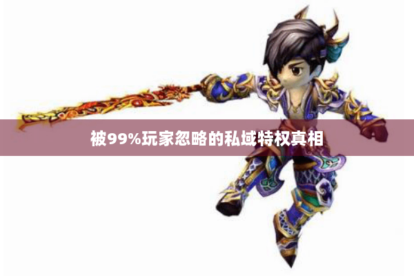 被99%玩家忽略的私域特权真相 被99%玩家忽略的私域特权真相