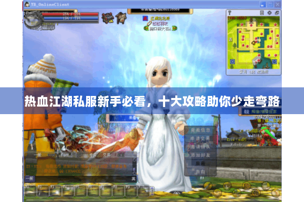 热血江湖私服新手必看，十大攻略助你少走弯路