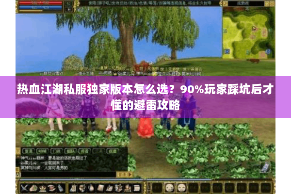 热血江湖私服独家版本怎么选？90%玩家踩坑后才懂的避雷攻略