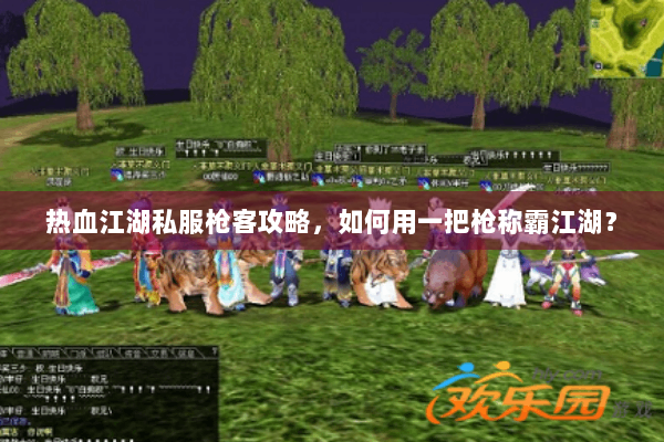 热血江湖私服枪客攻略，如何用一把枪称霸江湖？