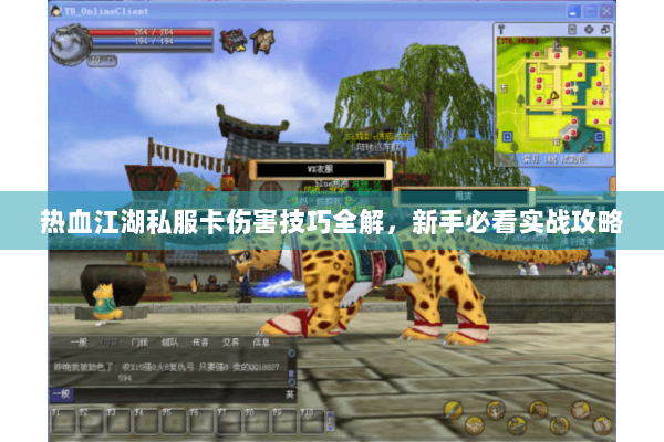 热血江湖私服卡伤害技巧全解，新手必看实战攻略