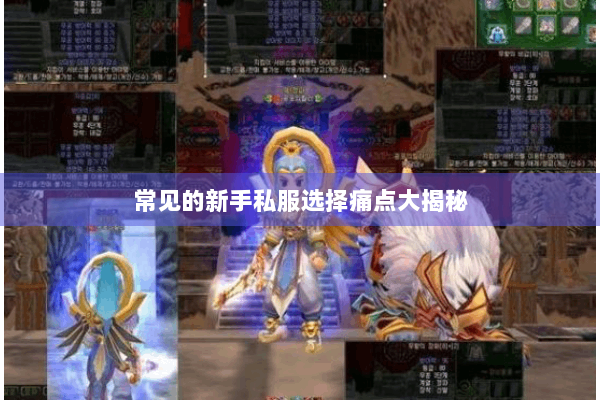 常见的新手私服选择痛点大揭秘 常见的新手私服选择痛点大揭秘