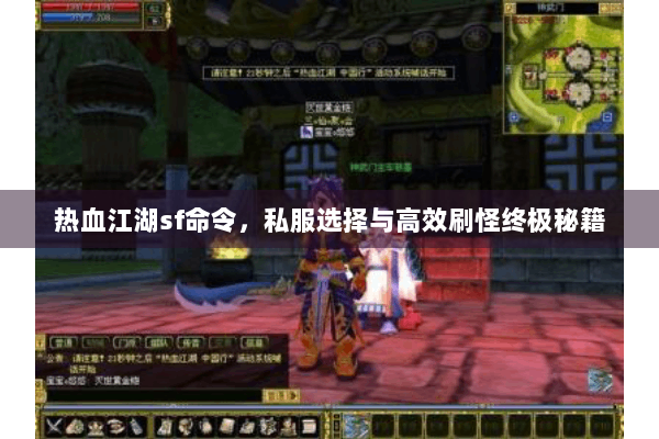 热血江湖sf命令，私服选择与高效刷怪终极秘籍