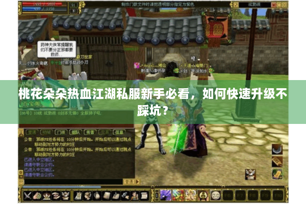 桃花朵朵热血江湖私服新手必看,如何快速升级不踩坑? 桃花朵朵热血江湖私服新手必看,如何快速升级不踩坑?