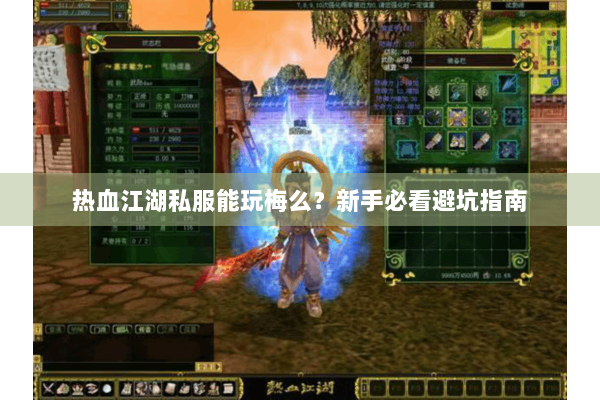 热血江湖私服能玩梅么？新手必看避坑指南