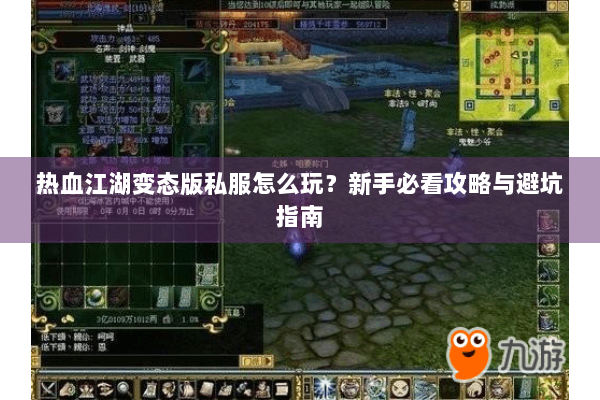 热血江湖变态版私服怎么玩？新手必看攻略与避坑指南