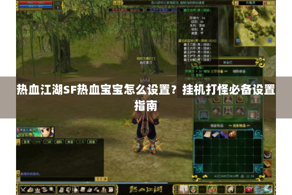 热血江湖SF热血宝宝怎么设置？挂机打怪必备设置指南