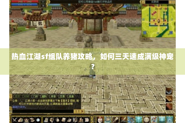 热血江湖sf组队养猪攻略，如何三天速成满级神宠？