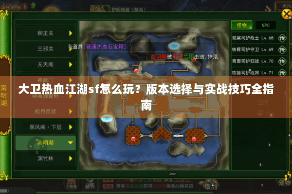 大卫热血江湖sf怎么玩？版本选择与实战技巧全指南