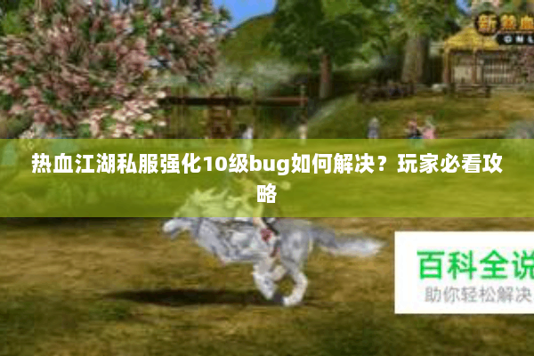 热血江湖私服强化10级bug如何解决?玩家必看攻略 热血江湖私服强化10级bug如何解决?玩家必看攻略